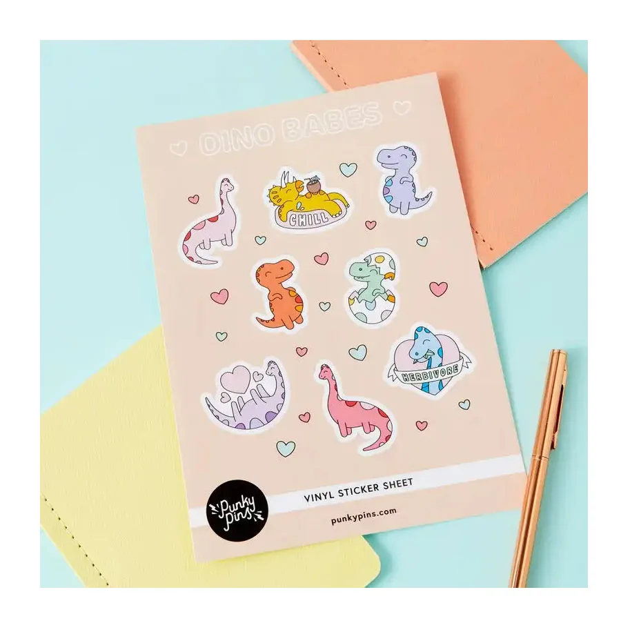 High Quality And High Adhesive Waterproof Custom Printing Kiss Cut Vinyl Stickers Sheet For Kids