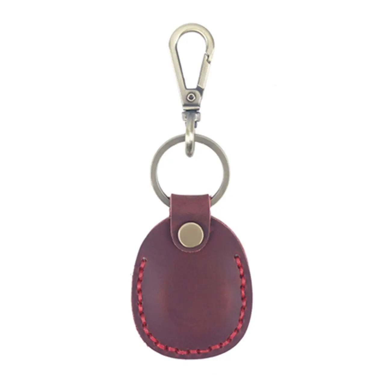Logo Customized Air Tag Case Leather Waterproof Air Tag Keychain