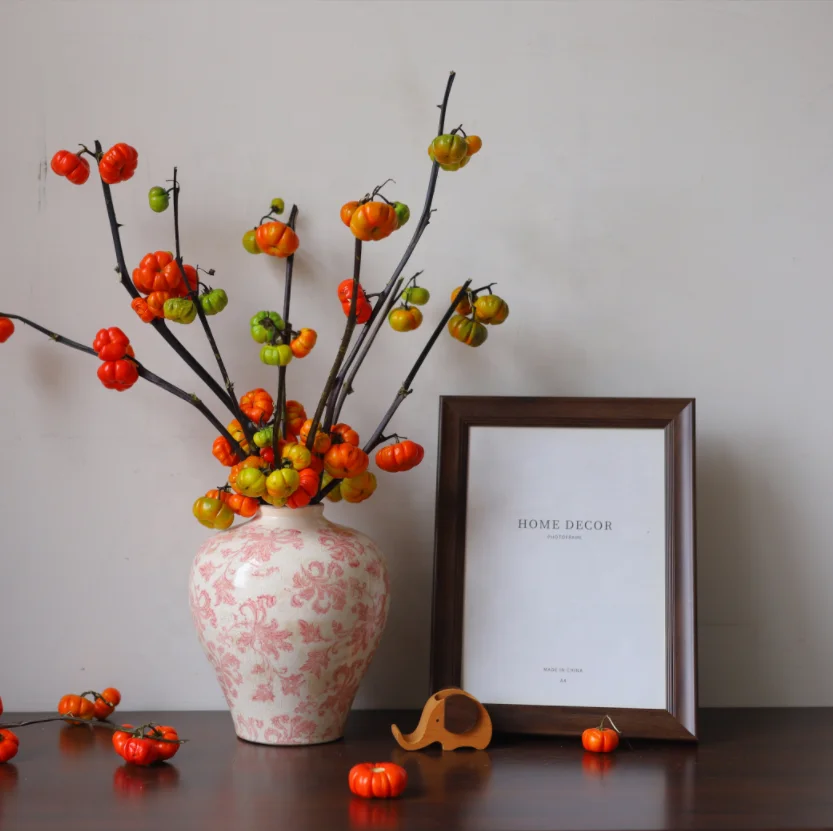 High Quality Table Pink Small Round Flower China Ceramic Vase for Hotel Home Wedding Christmas Decoration