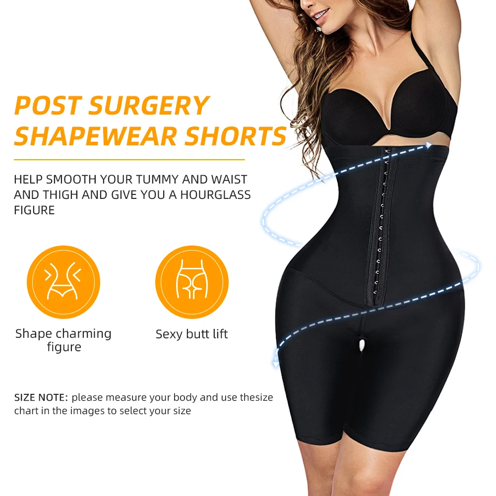 Регулируемые Крючки после операции в стиле «хип-Body Shaper Комплект высокие впустую которая контролирует живот бесшовные колумбийский Фаха