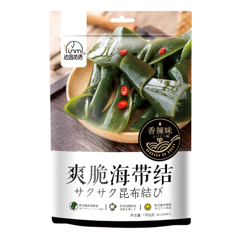 Factory wholesale kelp knot spicy snacks