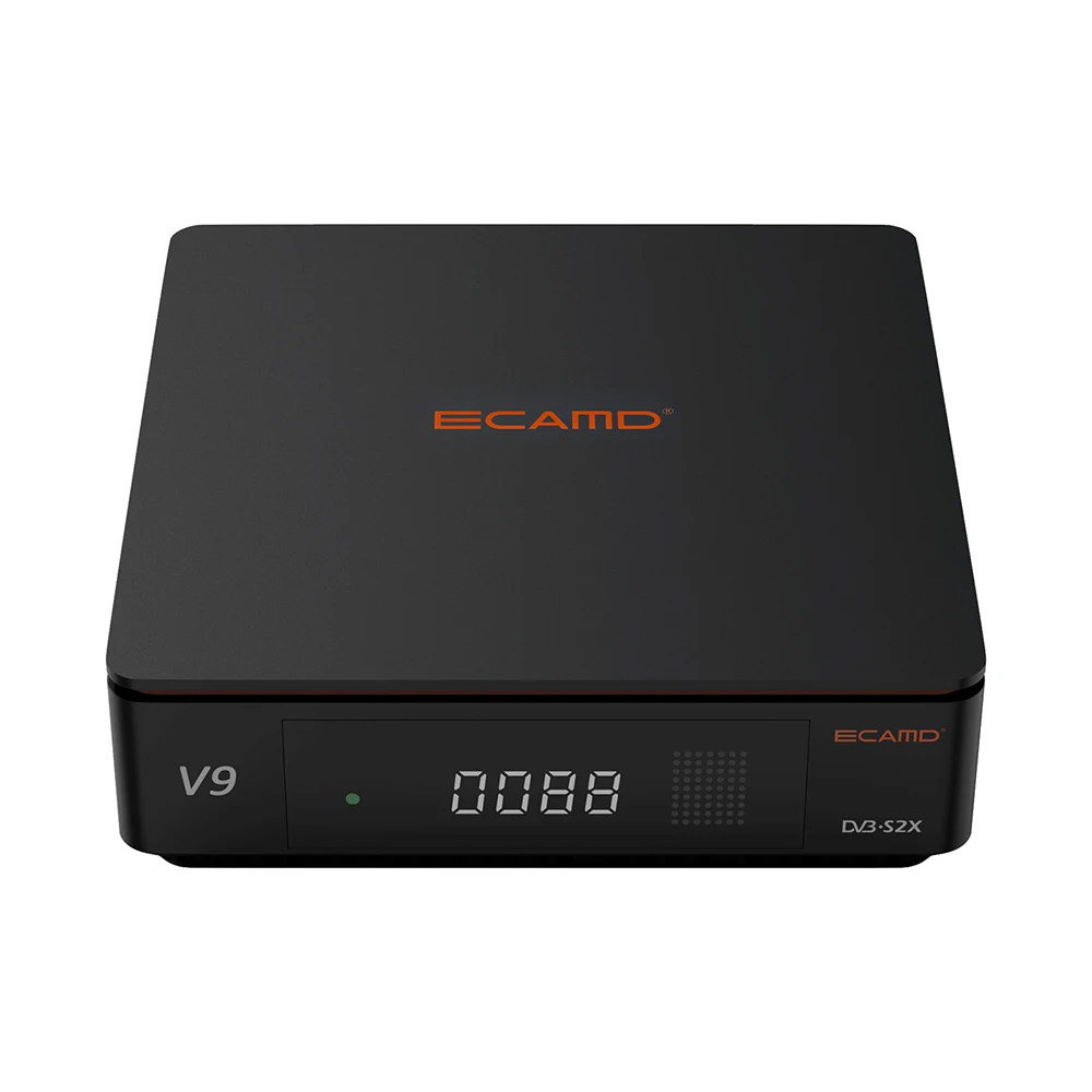 ECAMD V9 Customized DVB S2X Decoder with Description IPTV 1080P 2.4G WiFi T2-MI Satellite Receiver