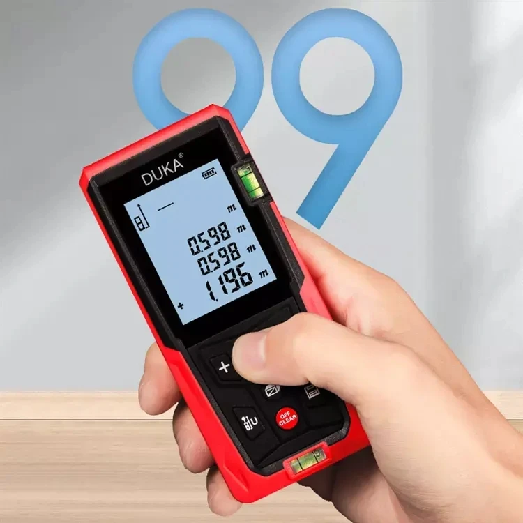 for Xiaomi DUKA LS3 Laser Rangefinder Distance Meter 60M Roulette Digital Ruler Trena Laser Tape Measure Range Finder