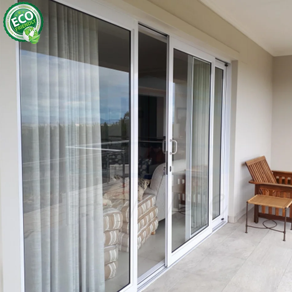 Foshan House Exterior Thermal Break Aluminium Profiles Glass Pocket Sliding Door Heavy Duty Patio Sliding Doors
