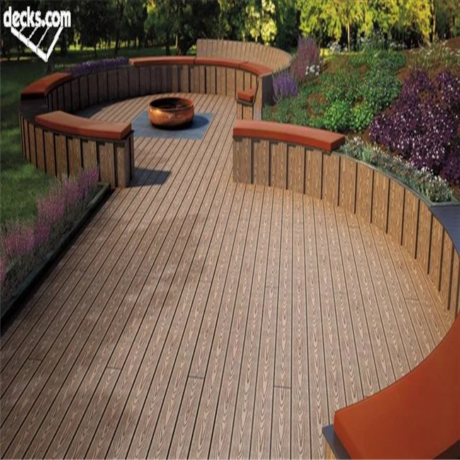 WPC Solid Swimming Pool Decking Wood Flooring