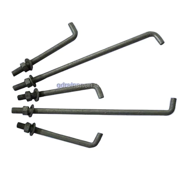 Горячеоцинкованный Якорный болт J-образной формы для строительной промышленности