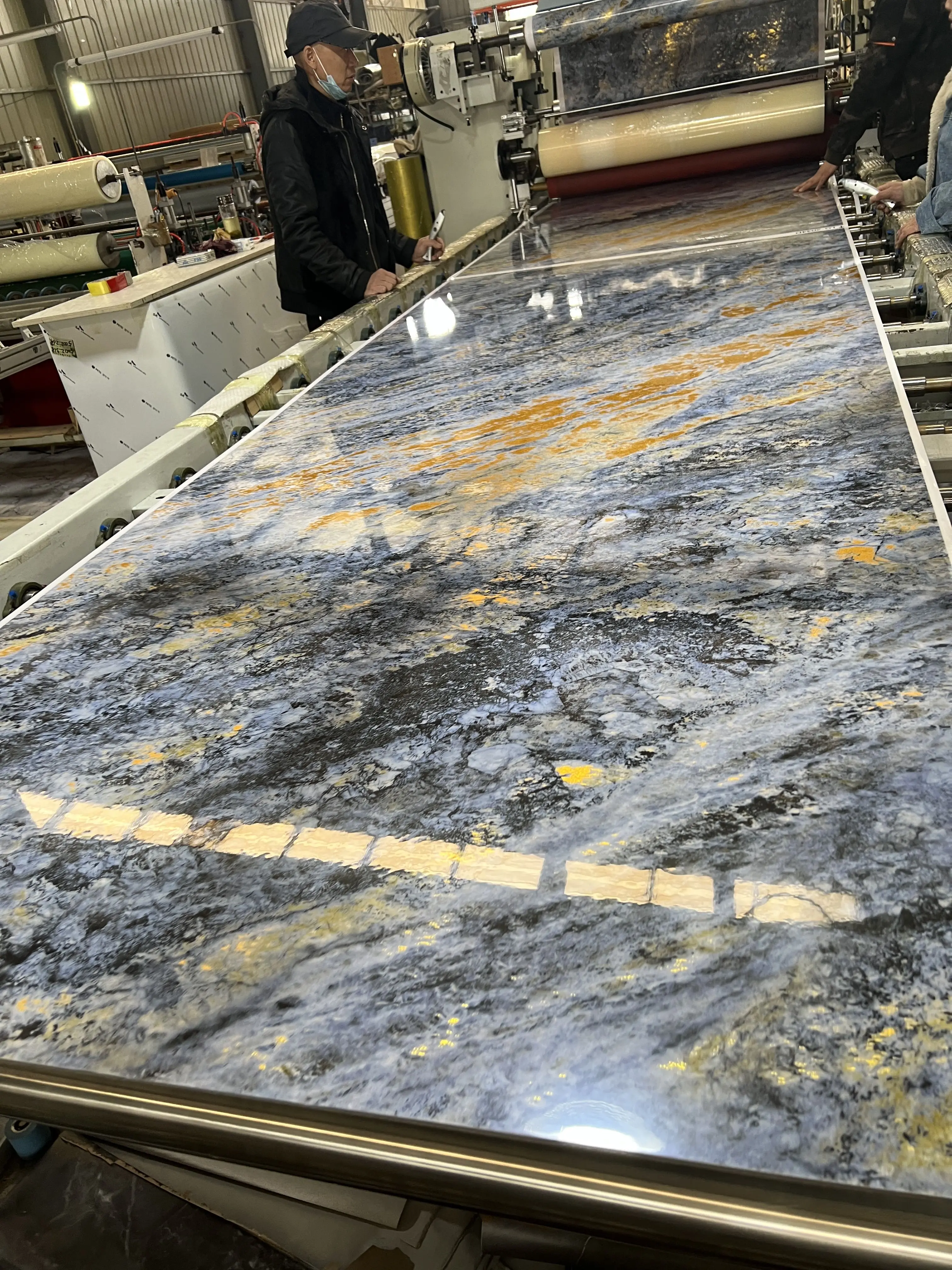 bamboo charcoal wood veneer with gold imprint wood veneer bamboo charcoal fiber board wall panel carbon slate sheet