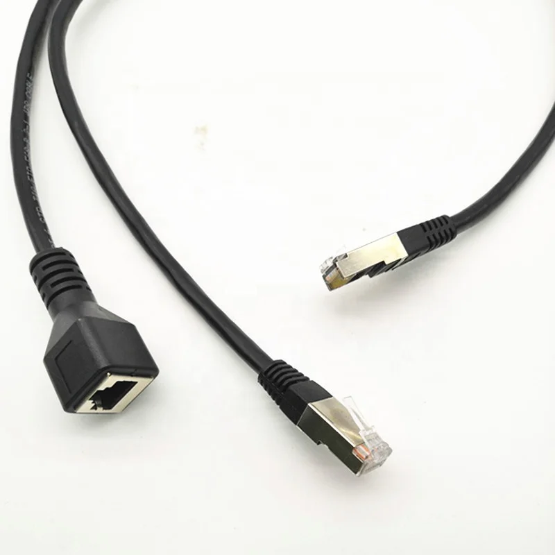 Custom RJ45 Network Splitter cable 8p8c adapter RJ45 1 Male to 2 Rj45 splitter Ethernet Lan Cable