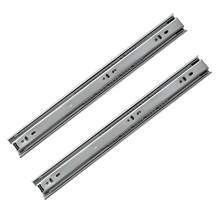 Hot Sale 45mm Blue Galvanized Telescopic Channel Rail Ball Bearing Drawer Slides