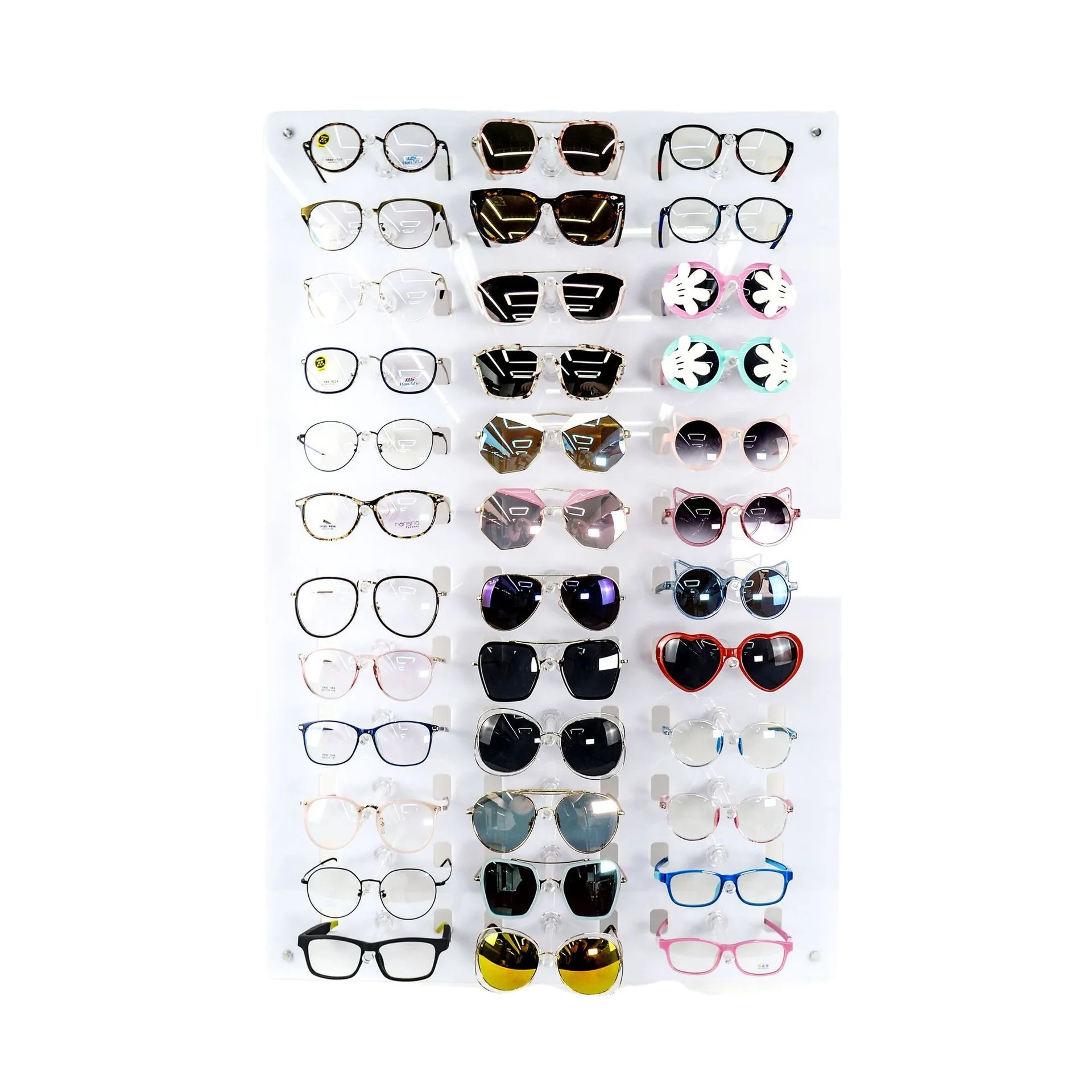 Sunglasses Eye Glasses Storage Organizer Wall Mounted Collection Display Case Display Free Standing Sunglasses Rack Acrylic
