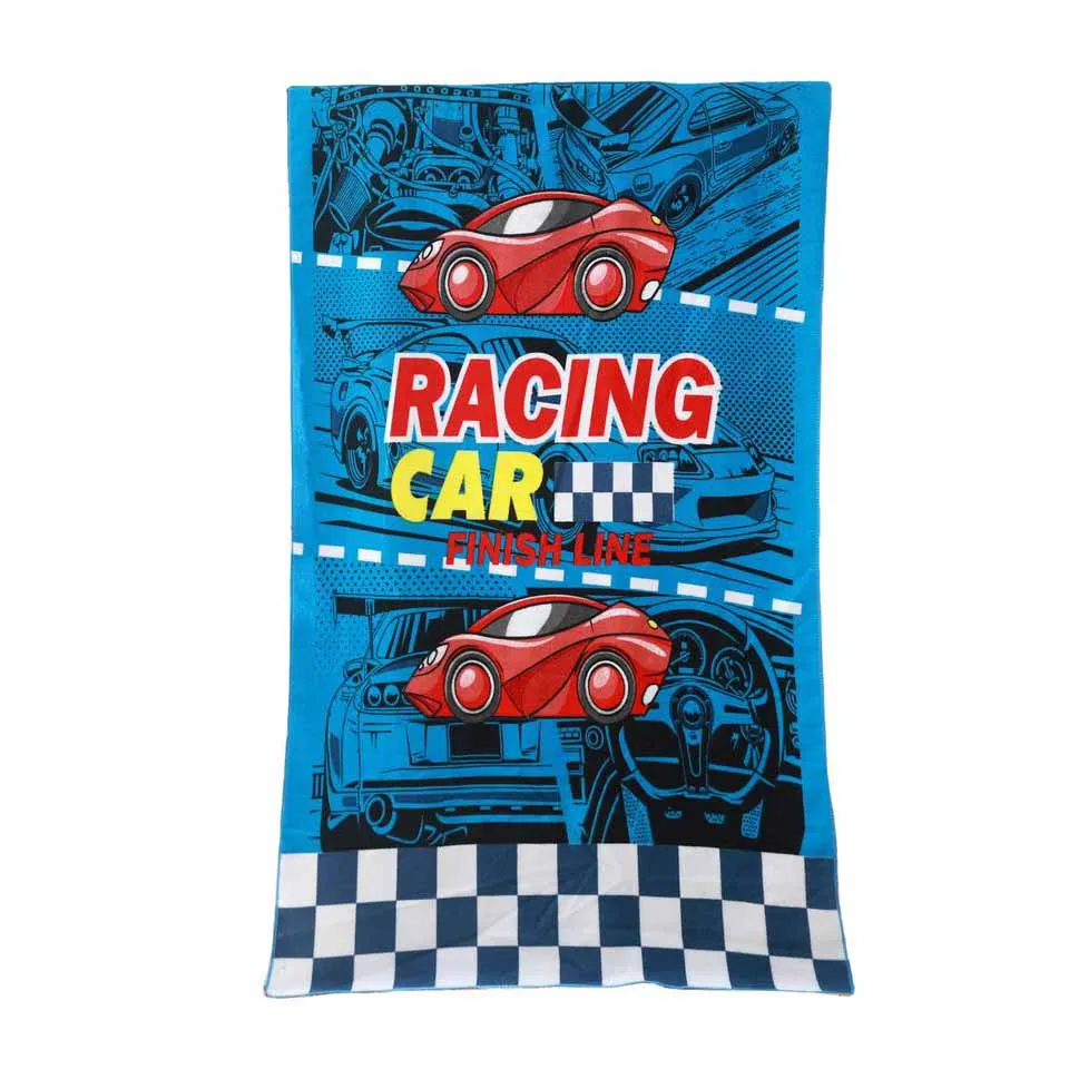 Clearance wholesale custom kids cartoon lightweight beach towel digital microfiber anti sand sand free beach towel free sample