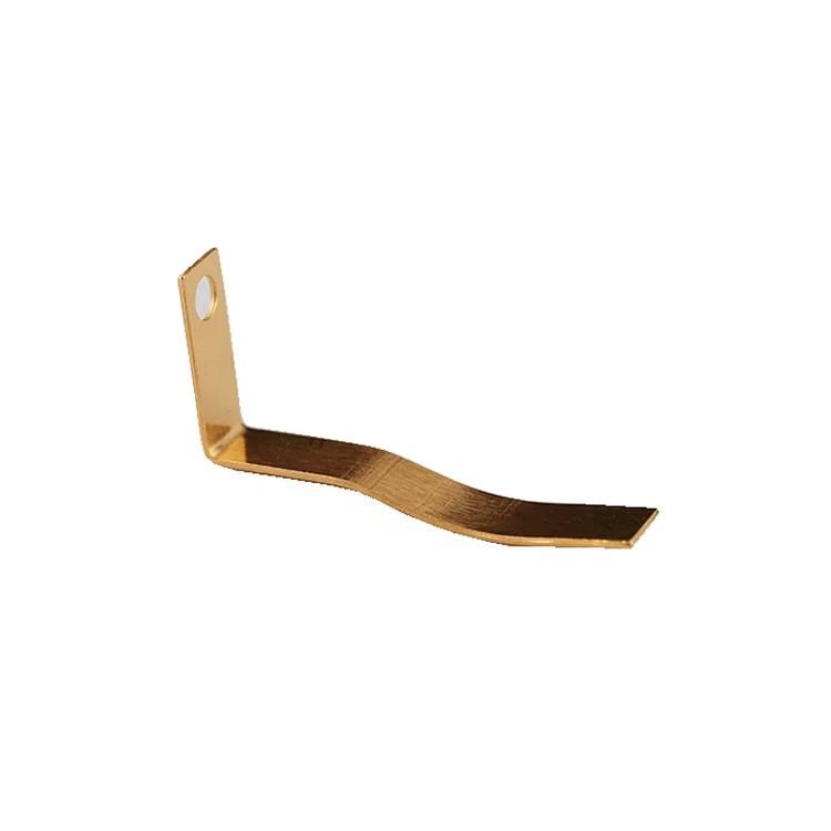 Electroplating Brass Becu Sheet Metal Steel Spring Electrical Contact Clips