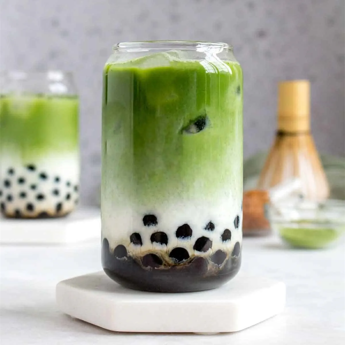 Matcha Powder Instant Boba Bubble Tea PLA Straw One Stop Solution