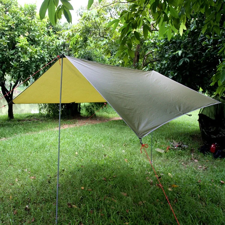 Ветер дождь брезент легкий нейлоновый уличный палатка с алюминиевыми палками для кемпинга пикников