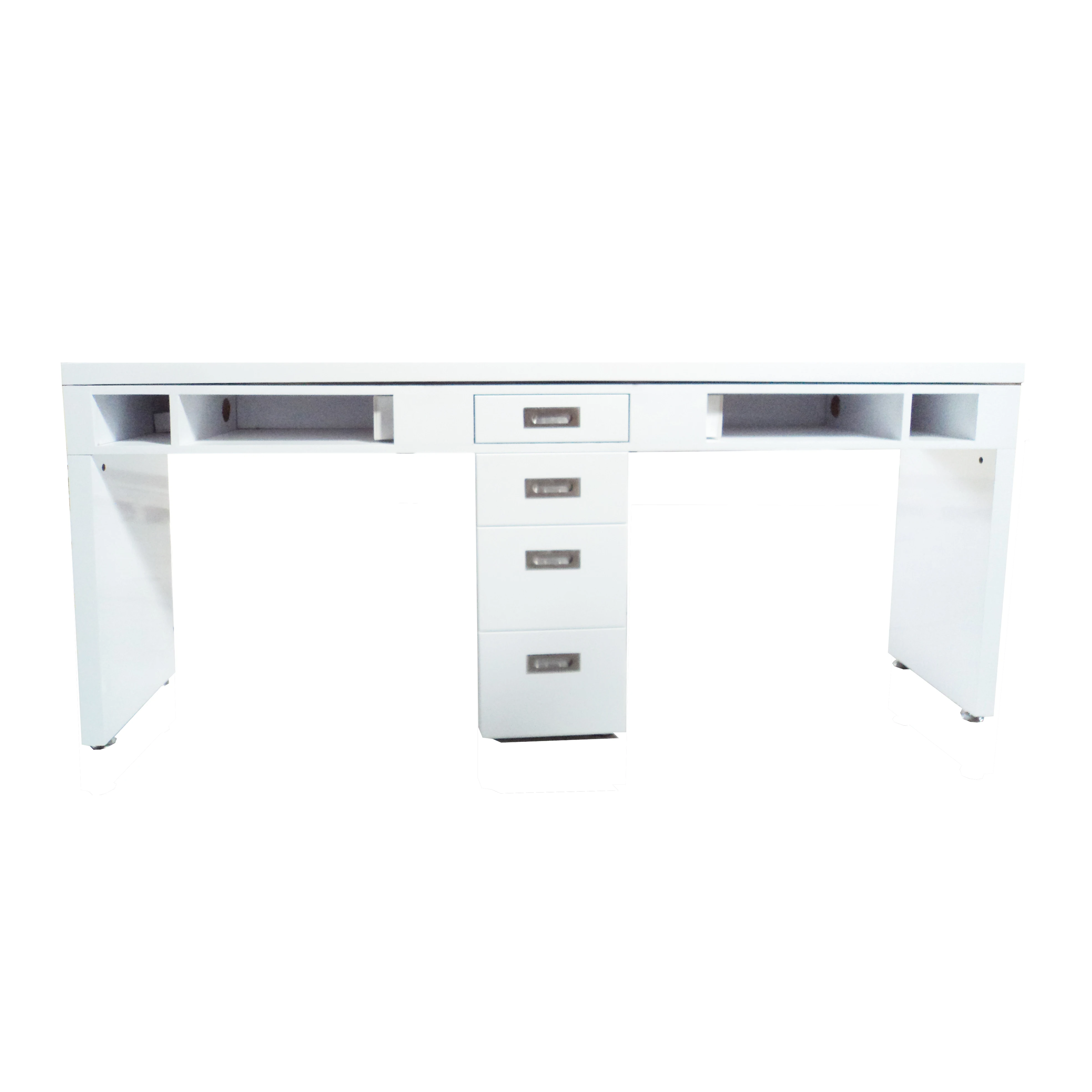 Solid Surface /Glass/Solid Wood Nail Table Pedicure Chair Manicure Table