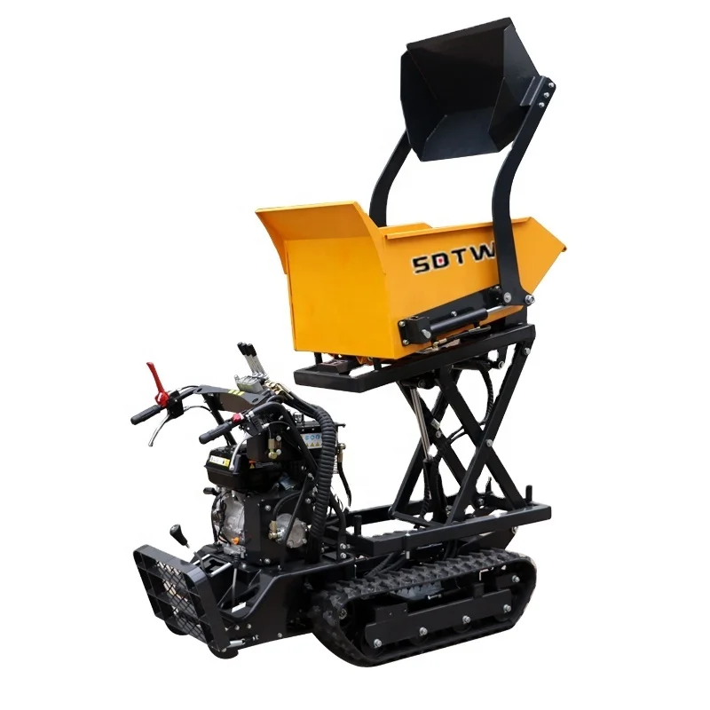 SDTW TD500L with Briggs Stratton gasoline Engine 500KG 800kg new Small mini dumper hydraulic dumper Crawler Dumper