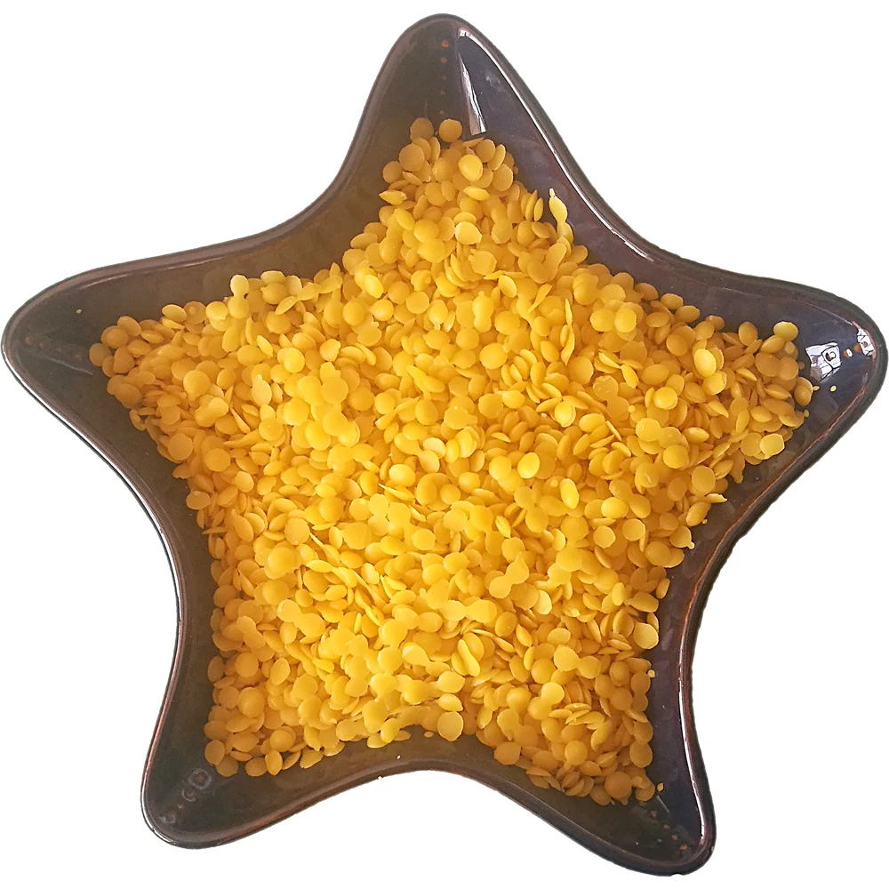 Food grade physically processing raw yellow beeswax for sale