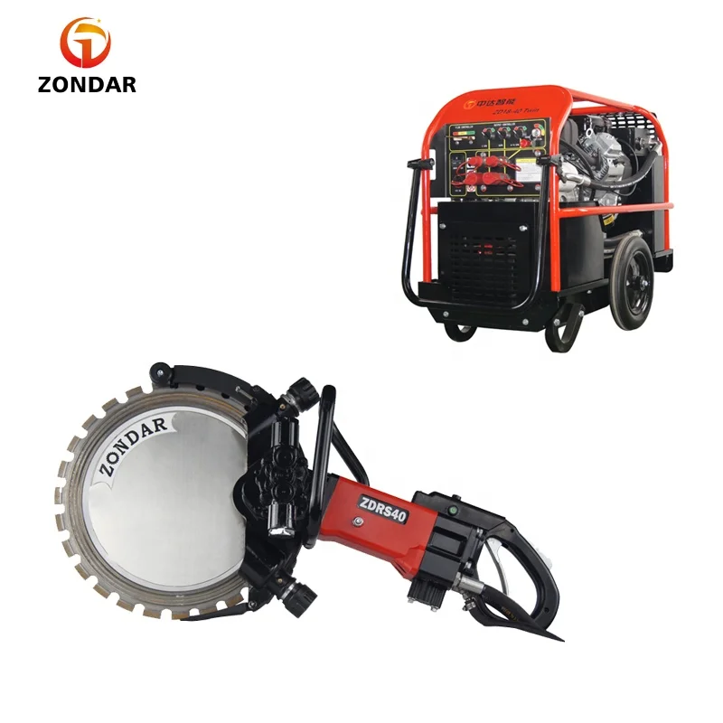 Hydraulic Circular Ring Saw Machine Handheld Portable Cut Concrete Hydraulic Wall Cutting Machine