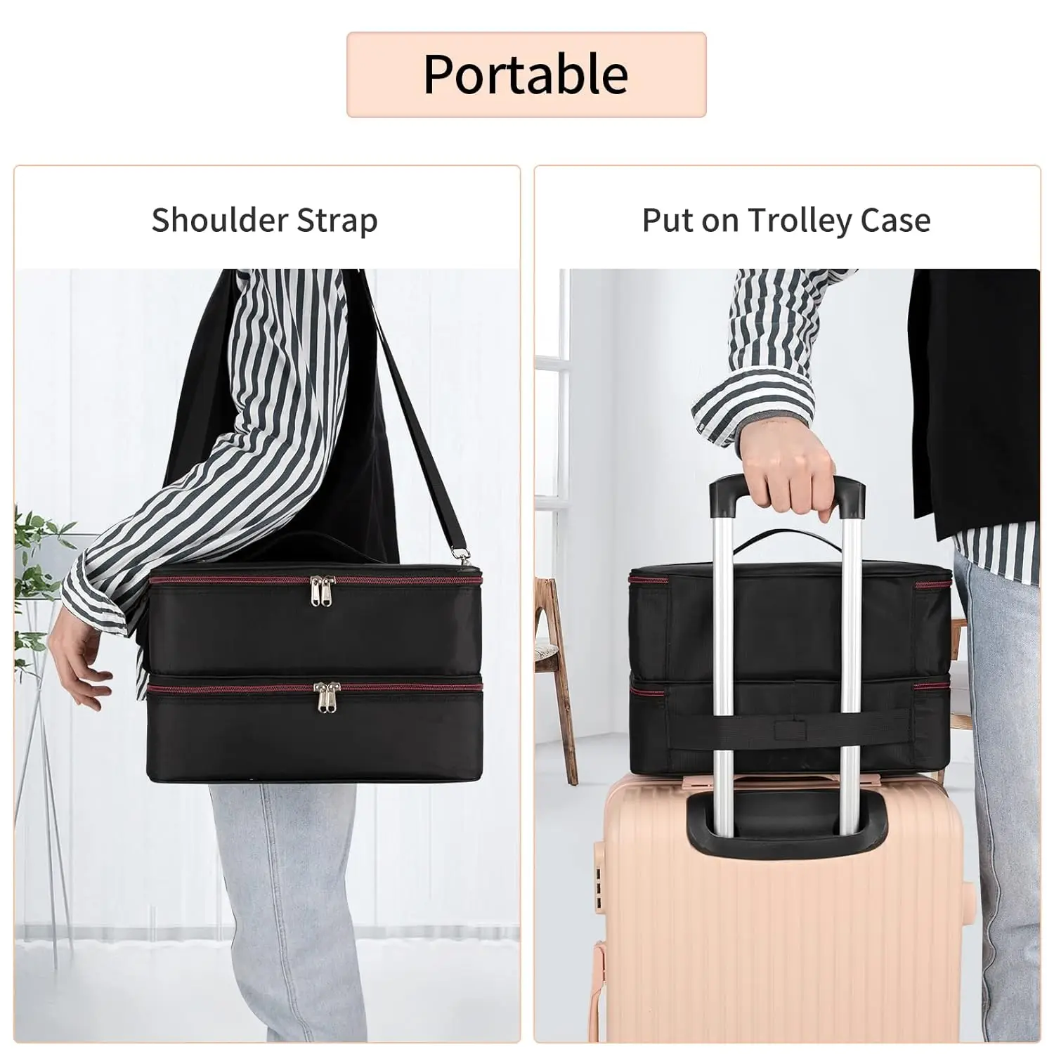 Waterproof Cosmetic Accessories Storage Bag Nail Tech Bottles Holder Bag Ethereal Nail Polish Organizer