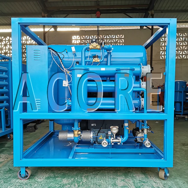 Transformer Oil Purification Process High Double Stages Vacuum Oil Purifier Sales