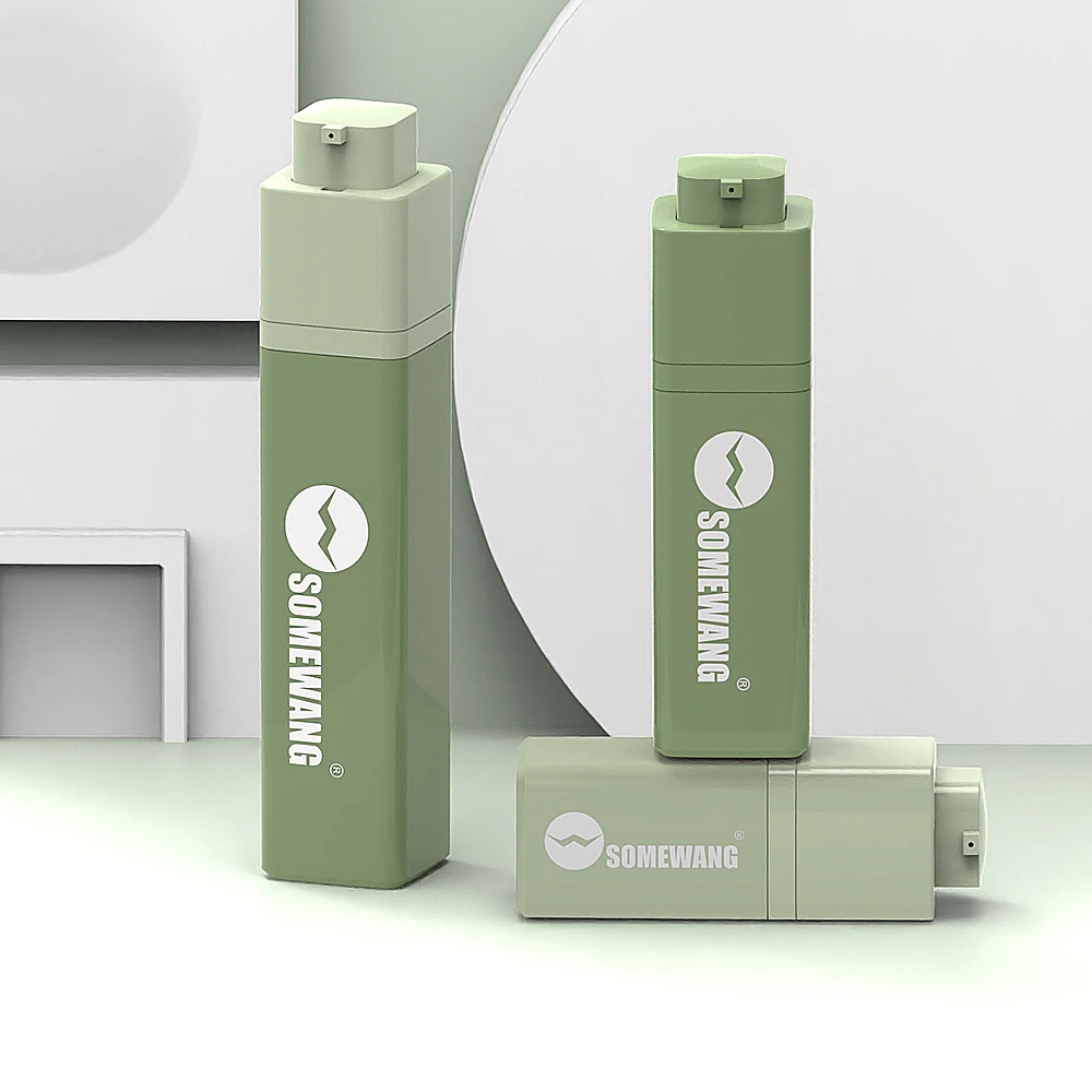 Airless Pump Bottle Portable Refillable 15ml 30ml 50ml Twist Plastic Lotion Bottle Customized Color