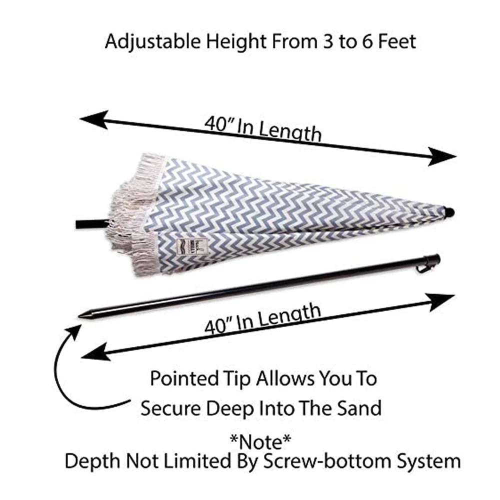 Ovida High Quality Custom Design Parasol Beach Umbrella Outdoor Potable Beach Umbrella Beach