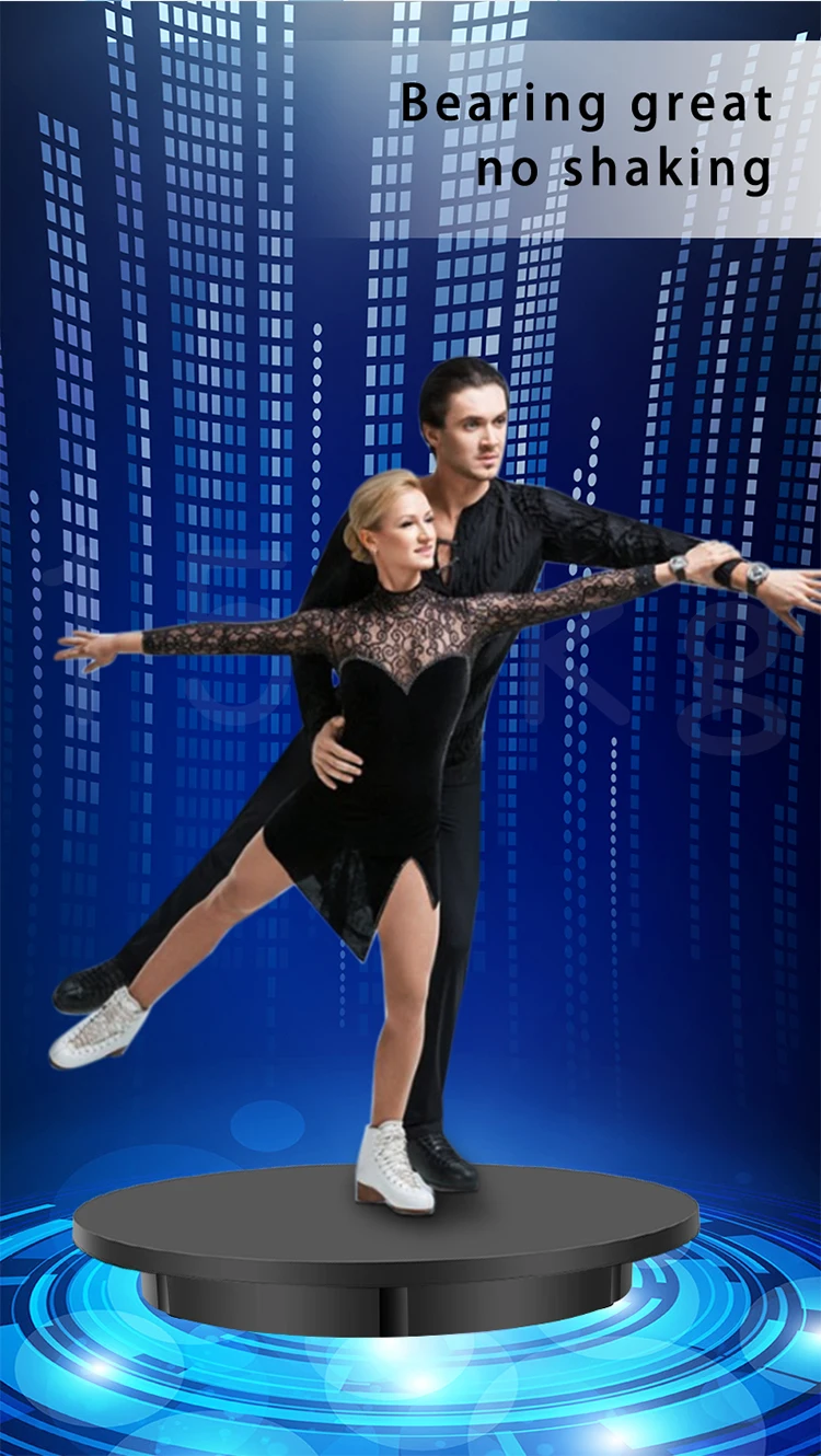 New 52cm 30CM 42CM / 60cm Automatic round Rotating stand  with remote control Adjustable Speed direction display turntable stand