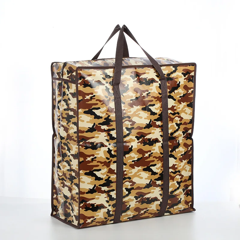 Reusable Polypropylene eco bag Laminated Reusable shopping tote bag non woven zipper bag With Custom Logo