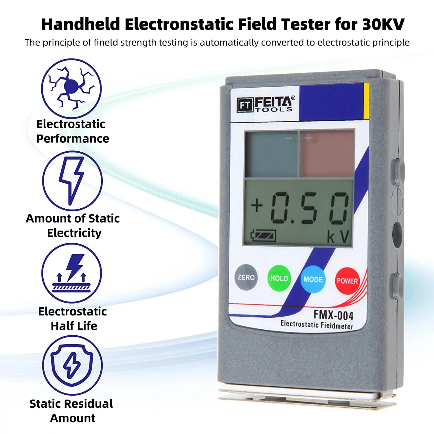 FMX-004 Portable Infrared Antistatic Field Detection Meter Test