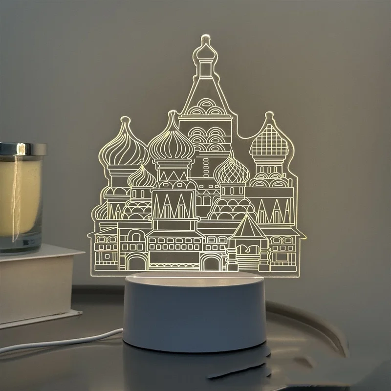Мультфильм 3D светодиодный акриловый ночник куломи свет для детей леди Апаресида церковного украшения подарок веры светодиодные настольные лампы