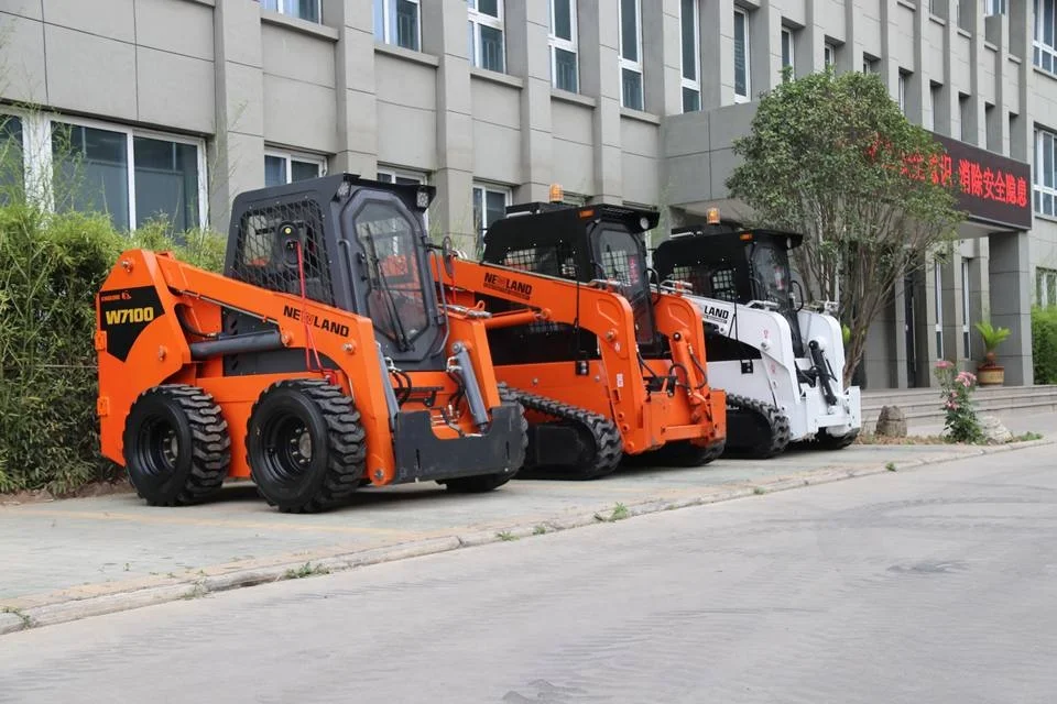 W7100T резиновый гусеничный погрузчик с бортовым