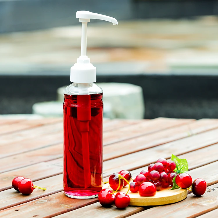 28/400 28/410 31/410 33/410 38mm Universal 5ml 10ml White Plastic PP Ketchup Chocolate Coffee 8 ml Syrup Dispenser Pump For USA
