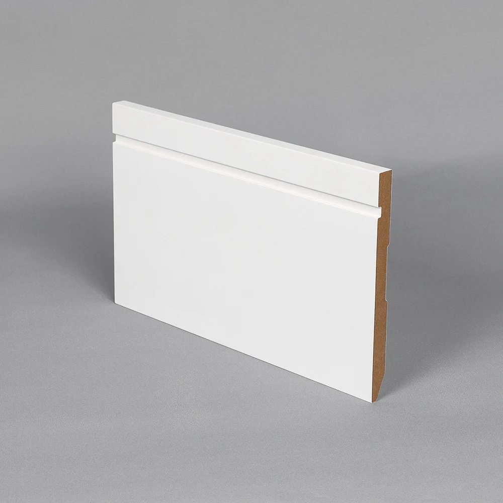 wood skirting board Wooden moldings white primer water proof timber white primed mdf baseboard