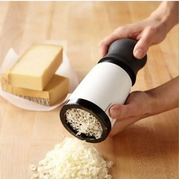 Abs+stainless Steel Cheese Grater 2 Pattern Blade Kitchen Gadgets Chocolate Grater Diy Butter Food Mill Cheese Grater Slicer