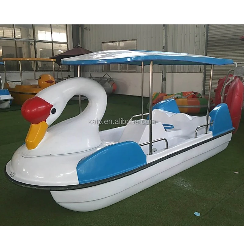 New swan pedal Pontoon Boat Motor Inflatable Small Boats Pedal Catamaran Fishing Rowing Bait Motors pool water tricycle bike