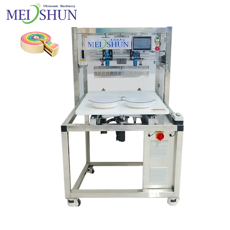 Round cake pastry wedge labor cost saving high speed automatic cutting machine