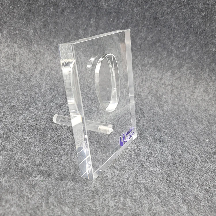 Acrylic Ear Display with SIngle Silicone Ears for Hearing Aids Display Ear Education Model