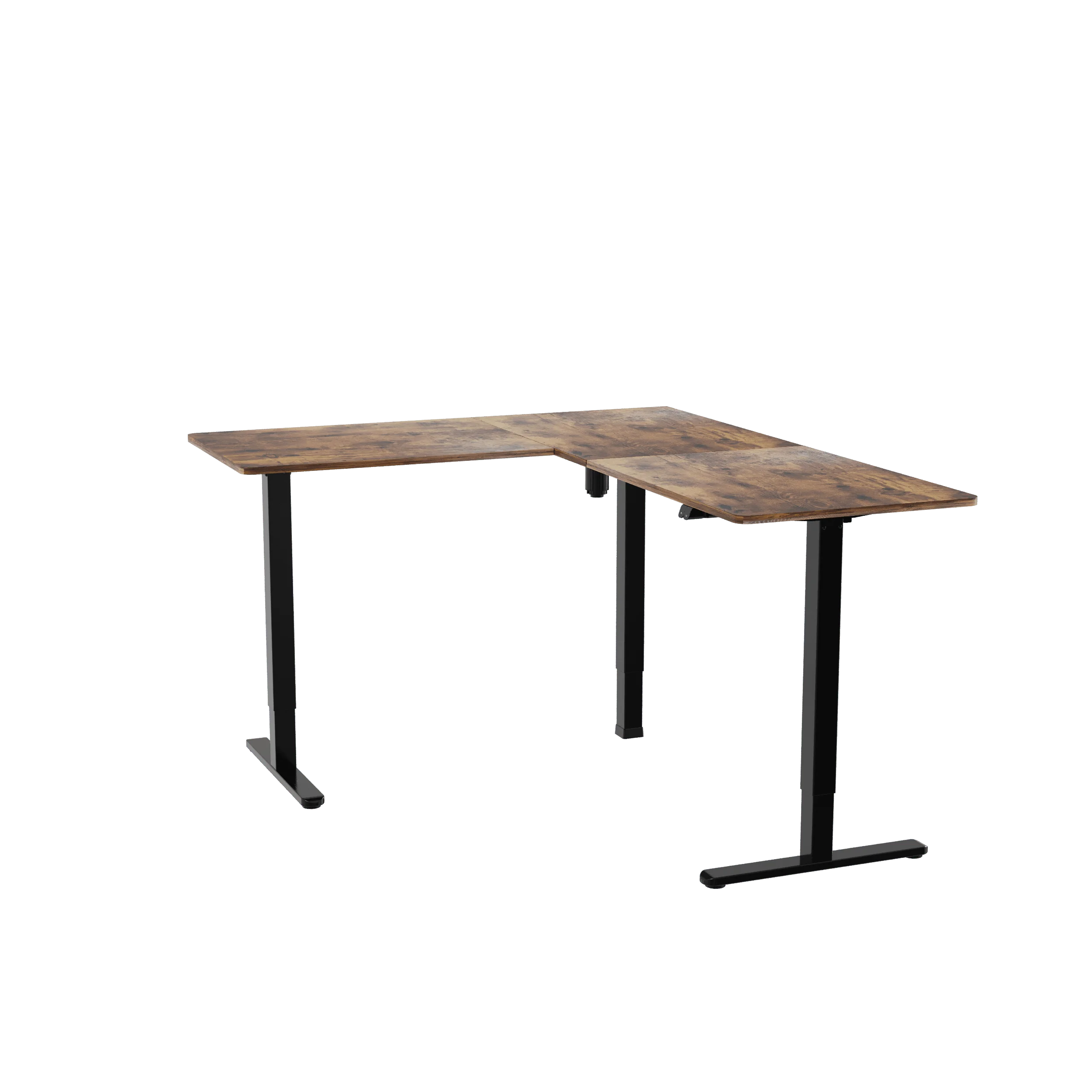 V-mounts ergonomic single motor home office adjustable desk with L shaped desktop VM-JSD5-01-L