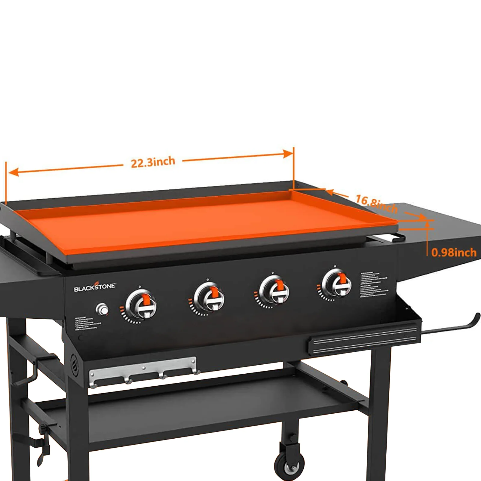 Wholesale Outdoor BBQ Grill Protective Cover accessories 36 inch  Food Grade Silicone griddle mat cover for Blackstone G