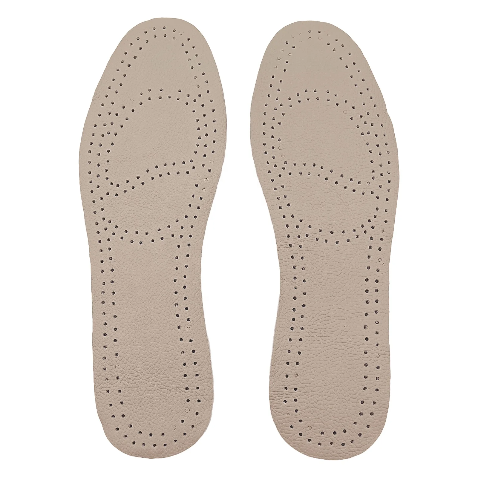 Spring Cowhide Leather Comfort Insoles Leather insole with Sweat-Absorbent Odor-Resistant and Breathable for Shoes
