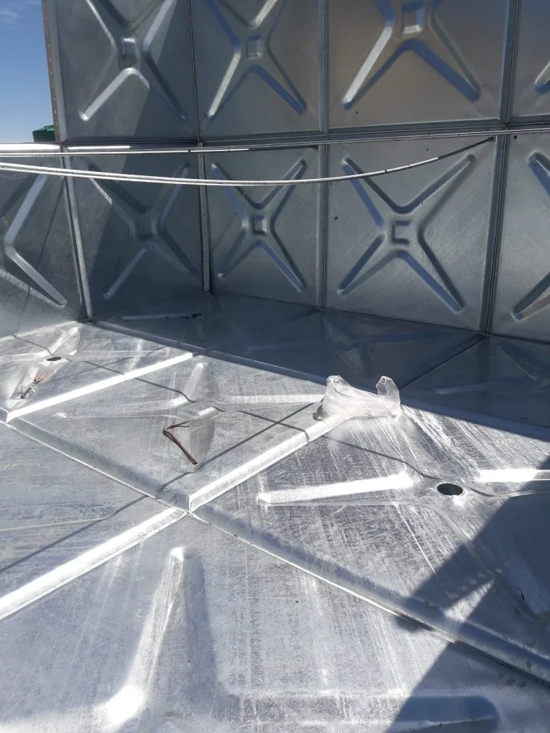 Huili Pressed Galvanized Stock Steel 100000 liter Water Tank 50000 Liter Gallon