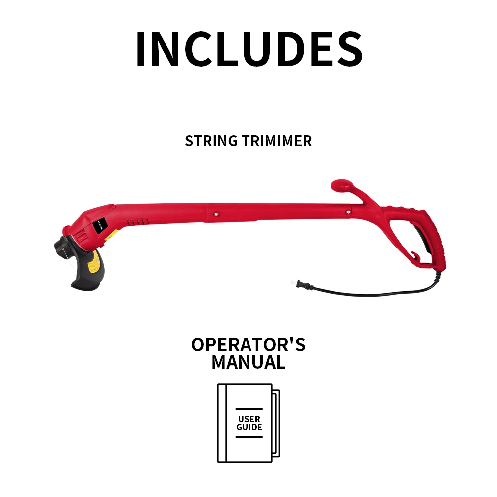 Vertak china garden tools grass trimmer machine cheap price mini electric long handle grass trimmer