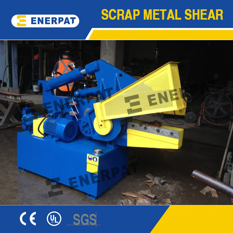 Alligator Shear / Hydraulic Scrap Non Ferrous Shear Machine with CE Ferrous Metal Pipe Cutting Machine 28 Mm Steel Bar 1.65 Tons