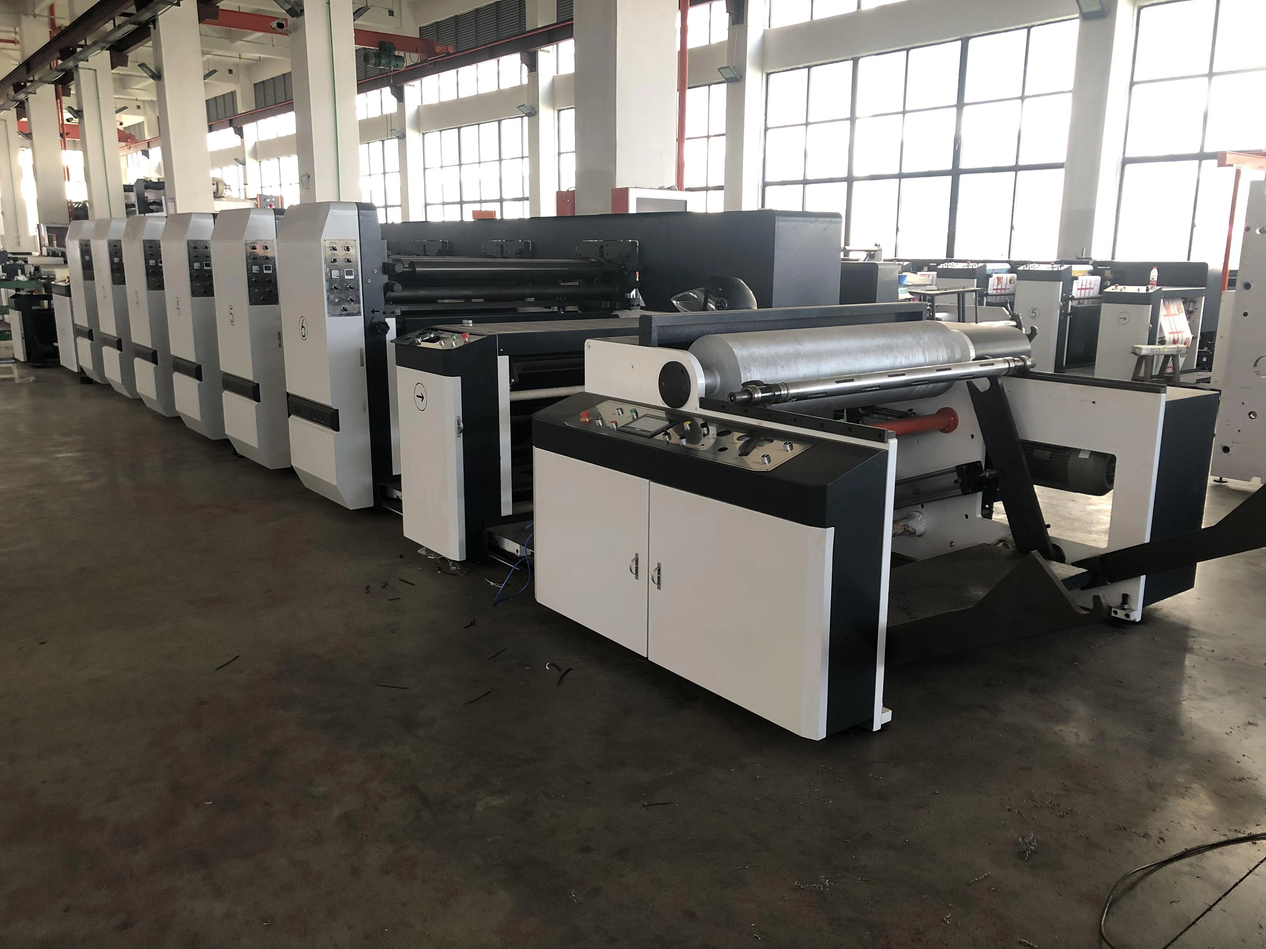 PRY-1000-6 Unit Type Paper Cup Six Color Flexo Printing Machine