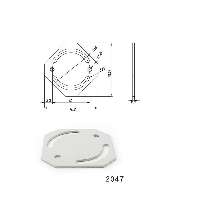 Flat Steering Connecting Plate for Aluminium