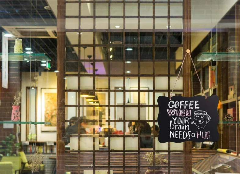 Double-sided lanyard wooden small blackboard home decoration message simple listing small fresh fashion crafts