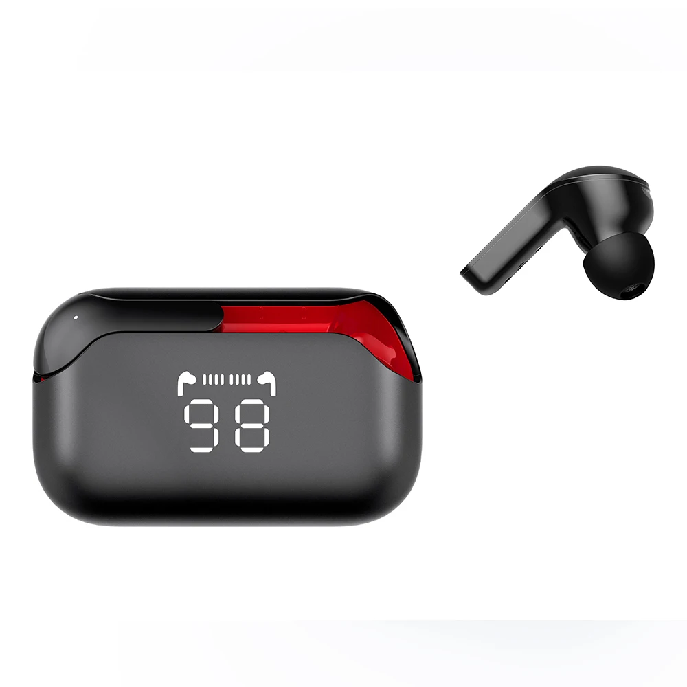 New OEM touch control Magnetic 9d Stereo hifi led battery display enc noise cancelling wireless earphones headphones headsets