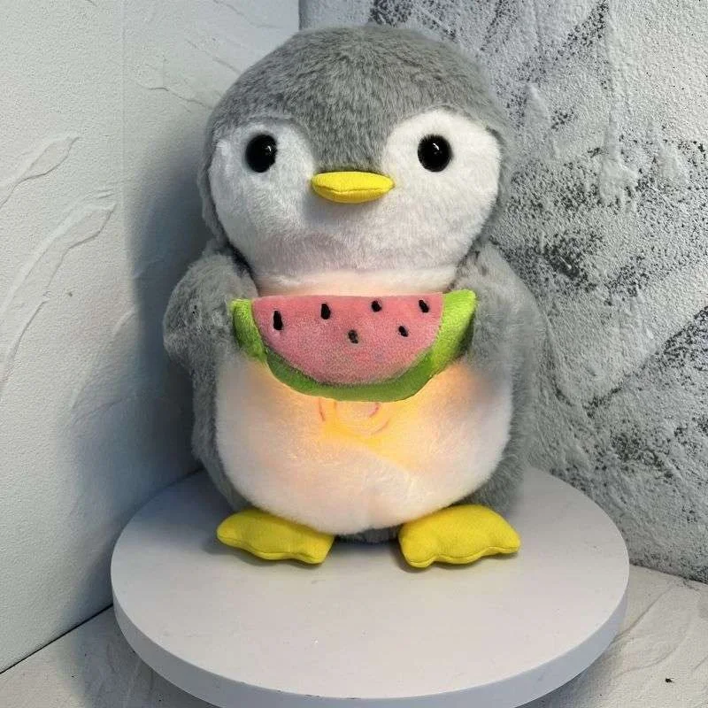 Милый мультяшный Электрический детский успокаивающий спящий Пингвин плюшевая игрушка