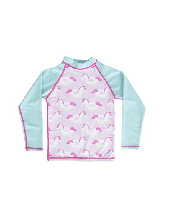 Wholesale Customization Kids Children Long Sleeve Swimwear UPF 50+ Rash Guard For Surfing Swimming Diving