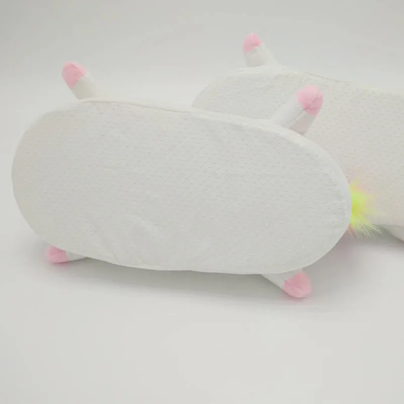 Unicorn Slippers for Girl Boys Lovely Slippers Claw Animal Party Cosplay Shoes Toddler Kids Home Shoes Warm Indoor Casual Winter